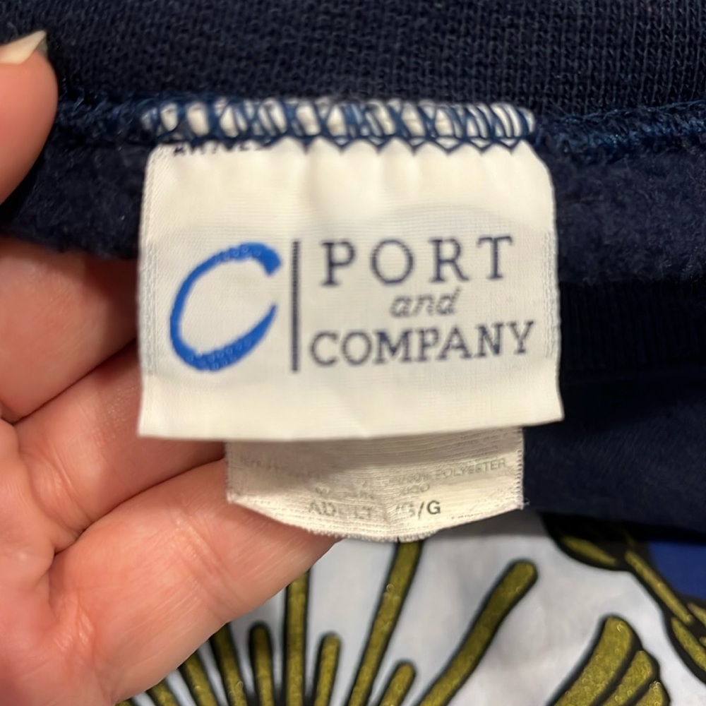 VINTAGE C PORT AND COMPANY UNITED STATES NAVY GRAPHIC SWEATSHIRT NAVY BLU SIZE L - Picture 6 of 11